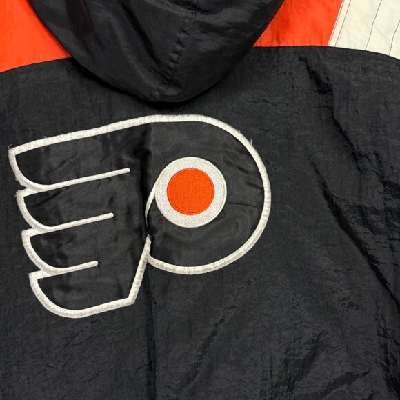 Vintage Starter NHL Philadelphia Flyers Pullover Windbreaker Jacket Size XL - Picture 8 of 15